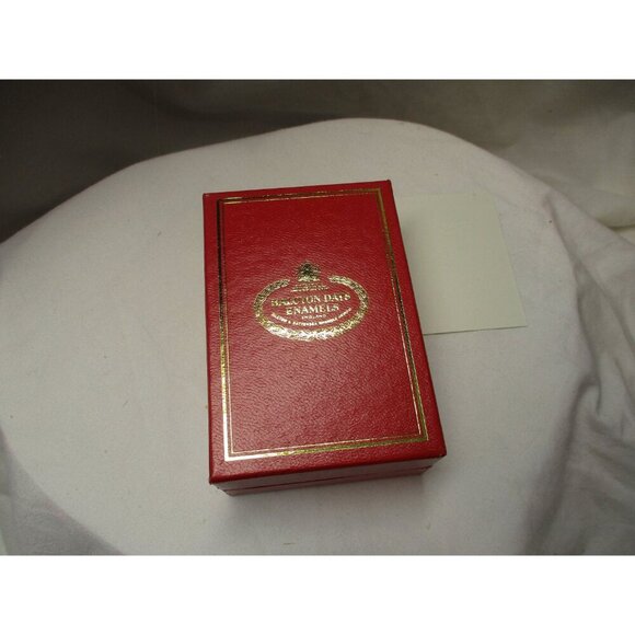 Enamel Box, Halcyon Days, Christmas 1989, Snuff Box, Pill Box, Jewelry‎ box, - Picture 6 of 6